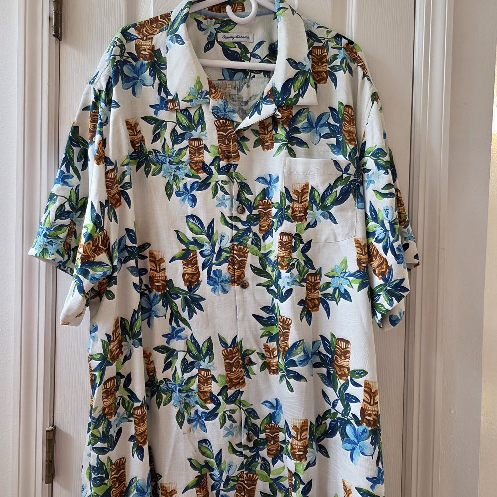 Tommy Bahama Tiki Tropical Shirt XXXL